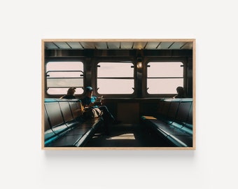 Photographie « Silence » - Premium Matte Print | Impression photo Art mural Impression murale New York États-Unis Amérique Staten Island Ferry | Salon cuisine bureau