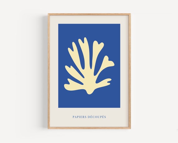 PAPIERS DÉCOUPÉS 1 - Premium-Matt-Druck | Wandkunst Wanddruck Plakat Design Grafik Illustration Matisse the cut-outs | Wohnzimmer Büro Küche