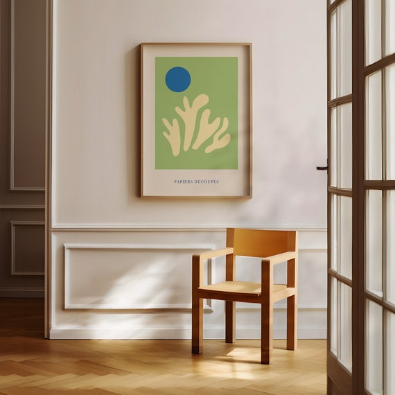 PAPIERS DÉCOUPÉS 3 - Premium-Matt-Druck | Wandkunst Wanddruck Plakat Design Grafik Illustration Matisse the cut-outs | Wohnzimmer Büro Küche