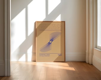 Modernes Bauhaus Poster IV - Premium-Matt-Druck | Wandkunst Wanddruck Plakat Design Ausstellung Grafik Illustration | Wohnzimmer Büro Küche