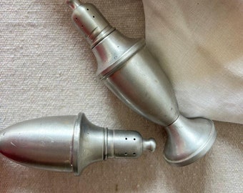 Pewter Salt and Pepper Shakers