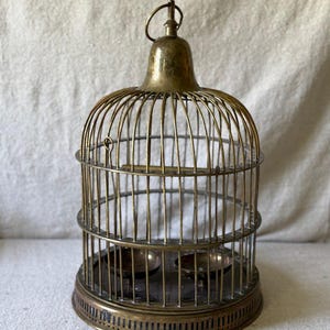 Vintage Heirloom Brass Birdcage