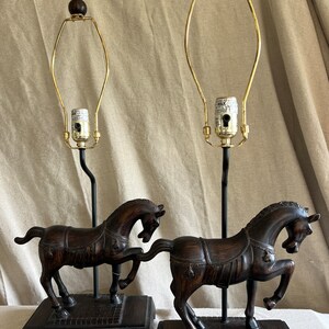 Pair of Equestrian Table Lamp