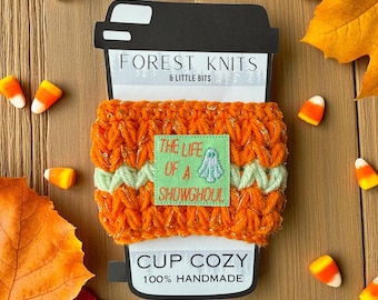 Halloween handmade crochet cup cozy