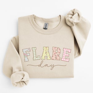 Flare Day Crewneck Sweatshirt, Floral Chronic Illness Shirt, Invisible Illness, Hidden Disability, Chronic Pain Shirt, Autoimmune Disease