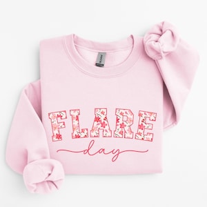 Flare Day Crewneck Sweatshirt, Floral Chronic Illness Shirt, Invisible Illness, Hidden Disability, Chronic Pain Shirt, Autoimmune Disease