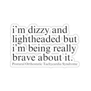 Funny POTS Sticker, POTS Syndrome Gift, Retro Dysautonomia Sticker, Sarcastic Sticker, POTS Awareness Sticker, Gift For Chronic Illness