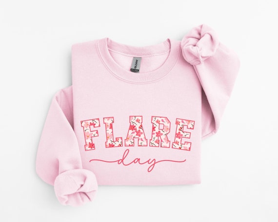 Flare Day Crewneck Sweatshirt, Floral Chronic Illness Shirt, Invisible Illness, Hidden Disability, Chronic Pain Shirt, Autoimmune Disease
