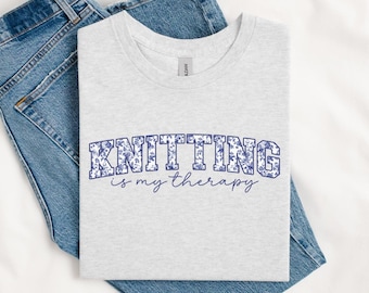 Toile Knitting T-Shirt, Funny Knitting Shirt, Knitting Lover Gift, Knitter Tee, Sarcastic Knitting Tee, Knitting Gift For Mom, Grandma Gift