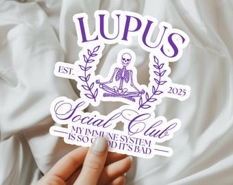 Lupus Sticker, Chronic Illness Gift, Lupus Awareness Sticker, Chronic Illness Sticker, Invisible Illness Sticker, Hidden Disability Sticker