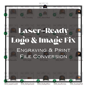 Laser-Ready Logo & Image Fix - Engraving and Print File Conversion
