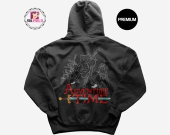 Limited Adventure Time Hoodie - Oversize Adventure Time Hoodie - Adventure Time Sword Hoodie - Custom Adventure Time Clothing - Adventure
