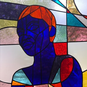 Stained glass Pop Art