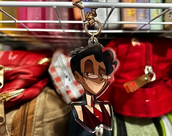 Human Alastor (hh - hazbin hotel) keychain