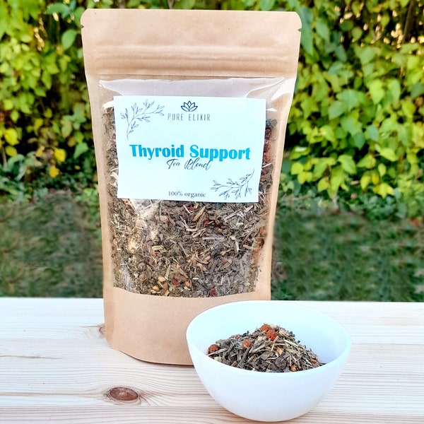Organic Thyroid Support Tea Blend, Natural Aid For Thyroid