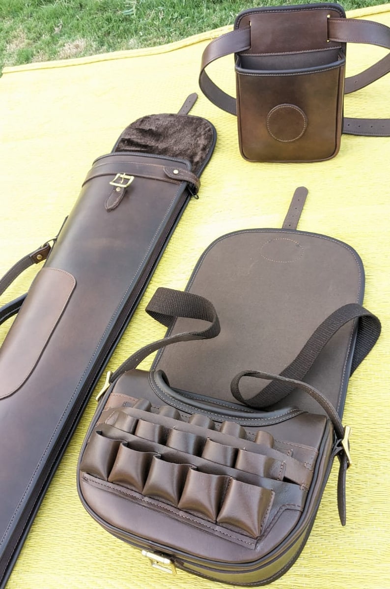 Leather Shotgun Slip Case Waxed Brown, Rifle Case, Leather Shotgun Slip