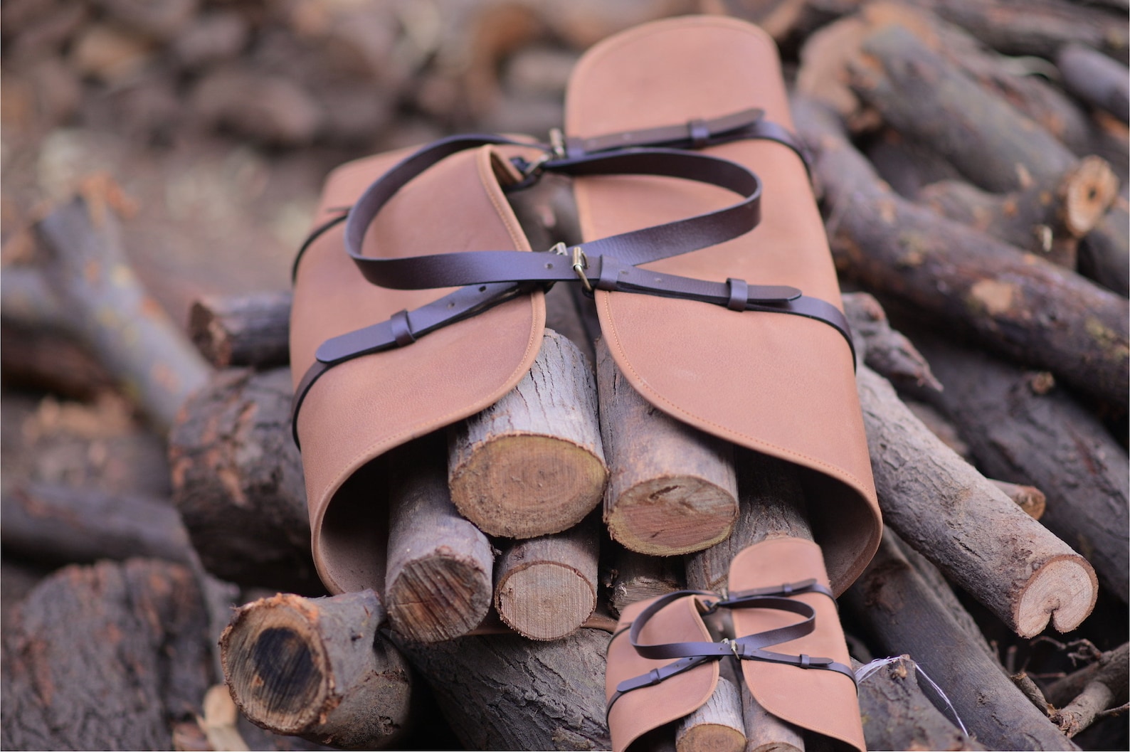 Leather Wood Carrier Leather Log Carrier Firewood Log Holder Etsy