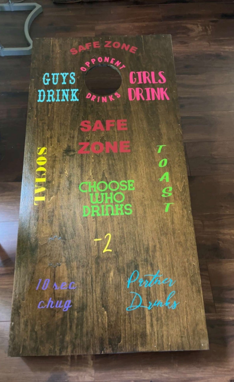 Cornhole Drinking Game Cricut Project digital Etsy