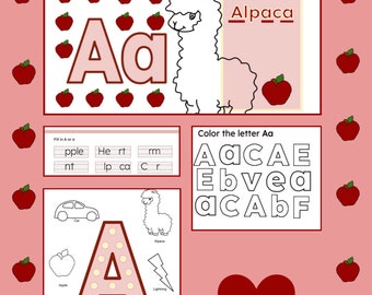 Alphabet worksheet (Aa)