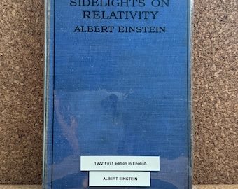 Sidelights on Relativity 1922 by EINSTEIN Albert Rare Find Vintage Book Collectible Reference Book