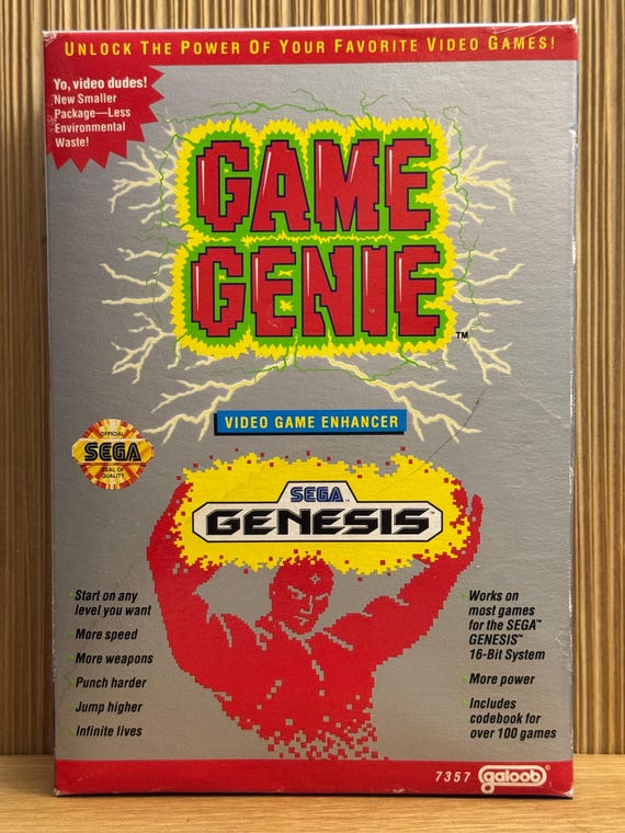 Game Genie Pour SEGA MegaDrive - Accessoire De Triche Vintage - Bon état