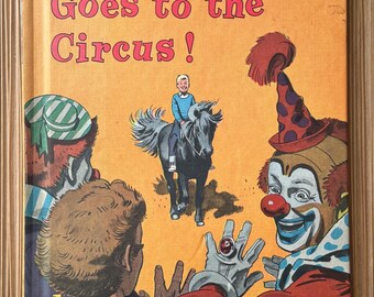 1963 1st Edition Little Black Goes To The Circus Hardcover Book