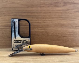 Vintage Zebco 228 De-Liar Scale & Rapala Musky Saltwater Lure