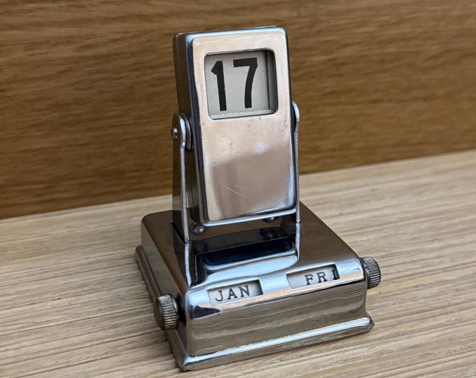 Vintage Flip Digit Calendar Desk Calendar Office Decor Desk Decor ...