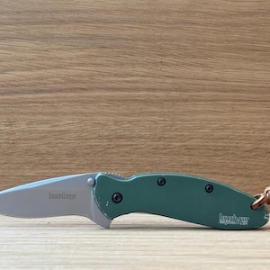 Kershaw Scallion Olive Green Pocketknife: Assisted Open, 2.4&quot; Blade