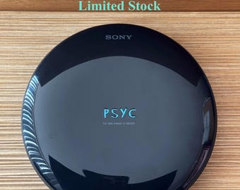 Reproductor de CD portátil Sony PSYC CD Walkman D-NE50 - Negro - Excelente estado - Audio vintage de la década de 2000