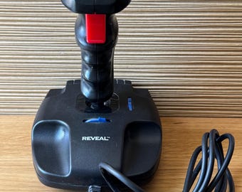Joystick vintage de los 90 • Mando de juego para PC de 15 pines • Accesorio retro para juegos de ordenador
