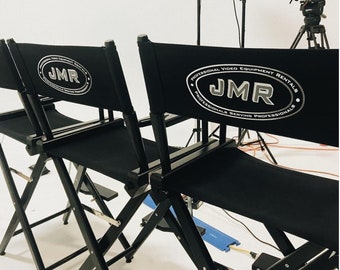 Filmcraft Personalized Tall Director's Chairs Black Frame