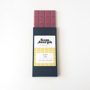 Ruby chocolate bar