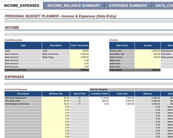 Planificateur de budget personnel