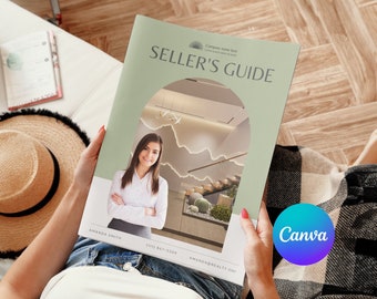 Modern Luxury Seller's Guide | Realtor Seller Packet | Real Estate Marketing | Seller Presentation | Editable Canva Template
