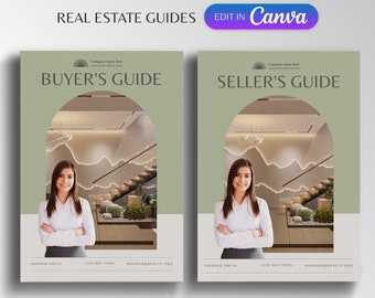 Modern Buyer and Seller Guide Templates | Realtor Buyer and Seller Bundle | Real Estate Home Buyer & Seller Bundle | Real Estate Marketing