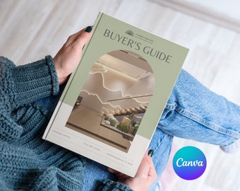 Modern Luxury Buyer's Guide | Realtor Buyer Packet | Real Estate Marketing | Buyer Presentation | Editable Canva Template