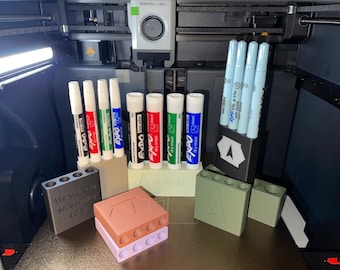Custom 3D Printed Magnetic Marker Holder – Personalized Office Supplies