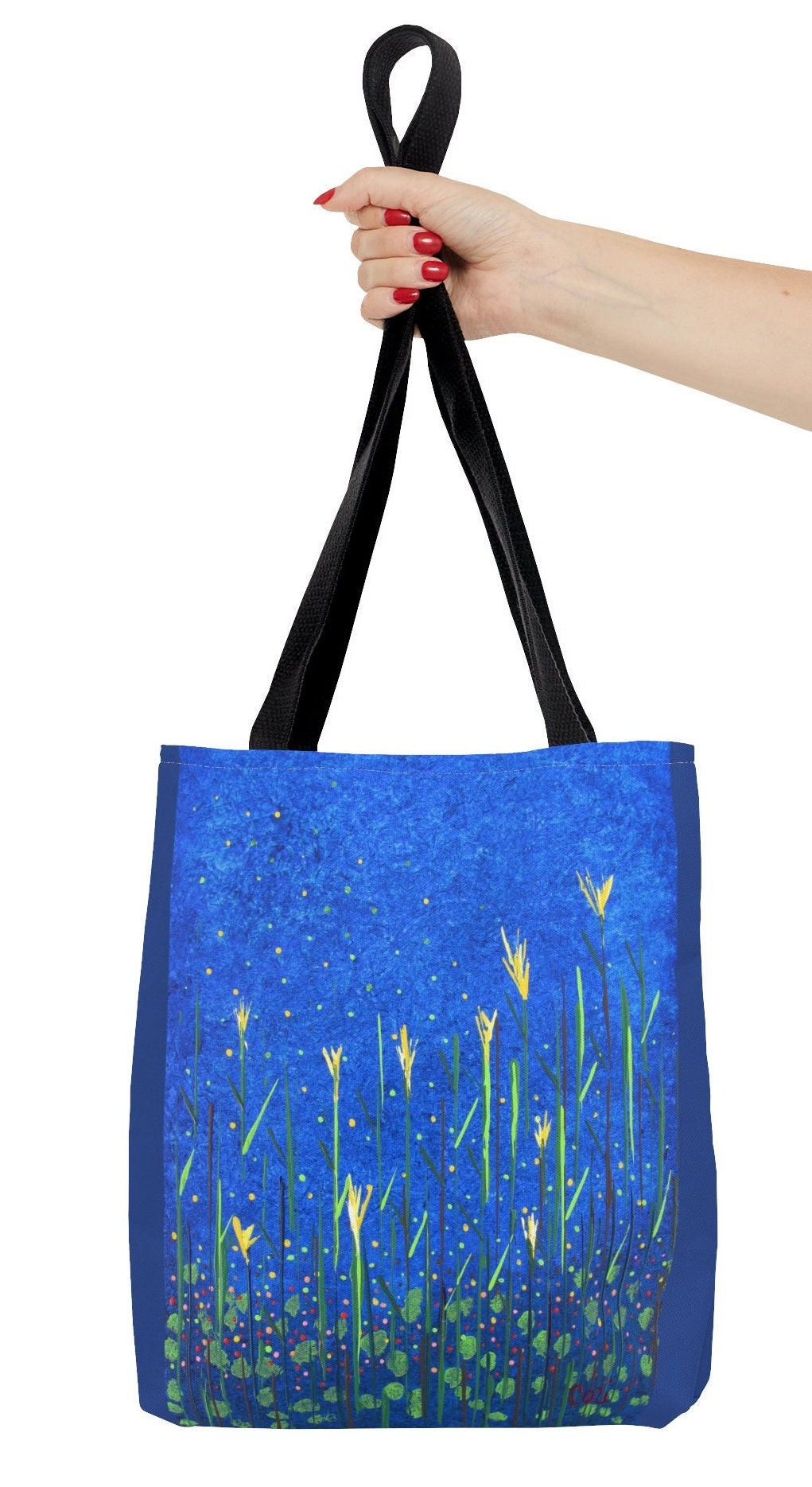 CD Yellow Five-color Flower  Book Tote 42cm Bag Canvas 336579