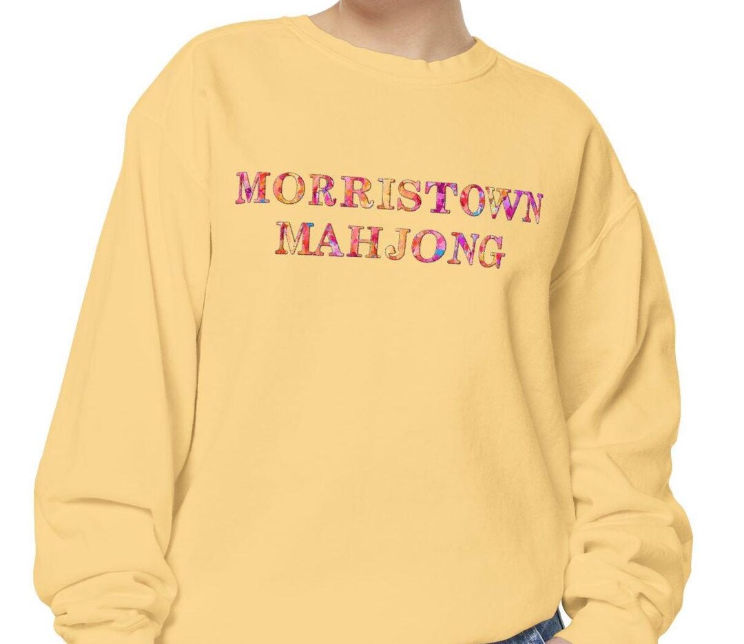 Sequin Mahjong Stripe Sweatshirt main image 1