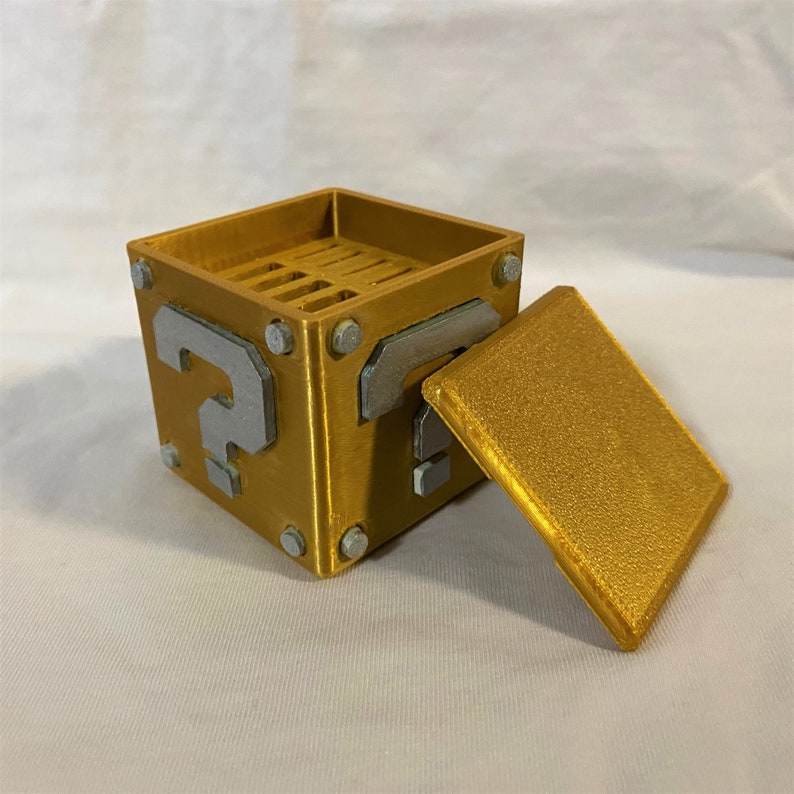 Super Mario Question Mark Block for Switch Games and Memory Cards - Etsy