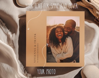 Custom Memories Photo Book: Wedding, Family, Travel, Beige