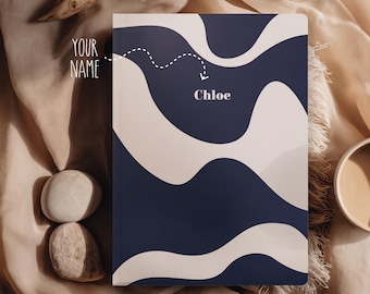 Curve Minimalist Luxury Notebook Softcover Journal 2026 Calendar, Beige