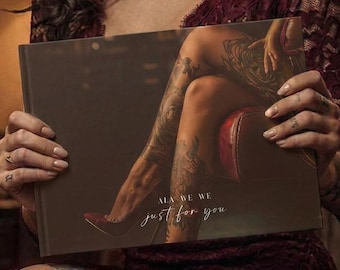 Boudoir Photo Album - Custom Hardcover Personalized Book Gift Valentine's & Anniversary