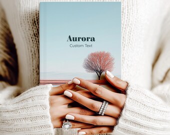 Custom Notebook, Personalized Hardcover Journal, Custom title journal,Personalized Quote Journal,Minimalist Gift for Writer,Gift for Reader