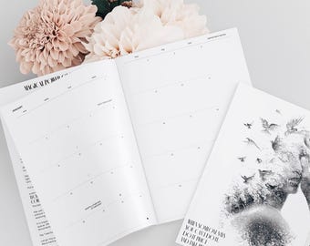 Undated Daily & Weekly Planner: Goals, Health, Habit Tracker (PDF Printable)