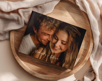 Printed Wedding Photobook, Personalized Photo Album, Unique Gift for Couples, Editable Canva Template Gift, Editing Options