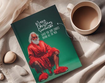 Christmas Notebook - Saved you some cookies, Drank all the milk, Green