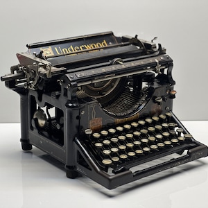Underwood No5 Typewriter, Black Underwood, Working Underwood Special Tpewriter