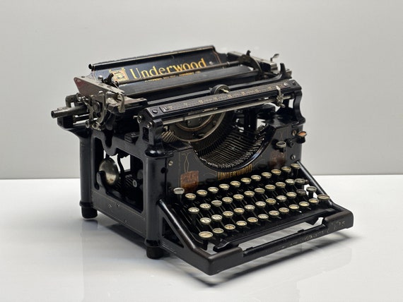 Underwood No. 5 Typewriter: Working Black Underwood - Etsy